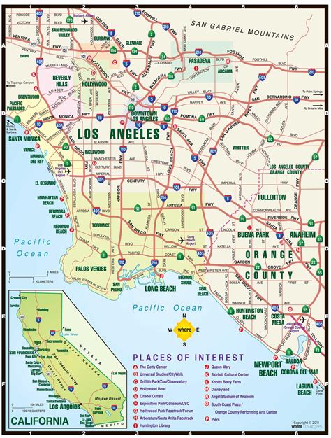 los angeles city names